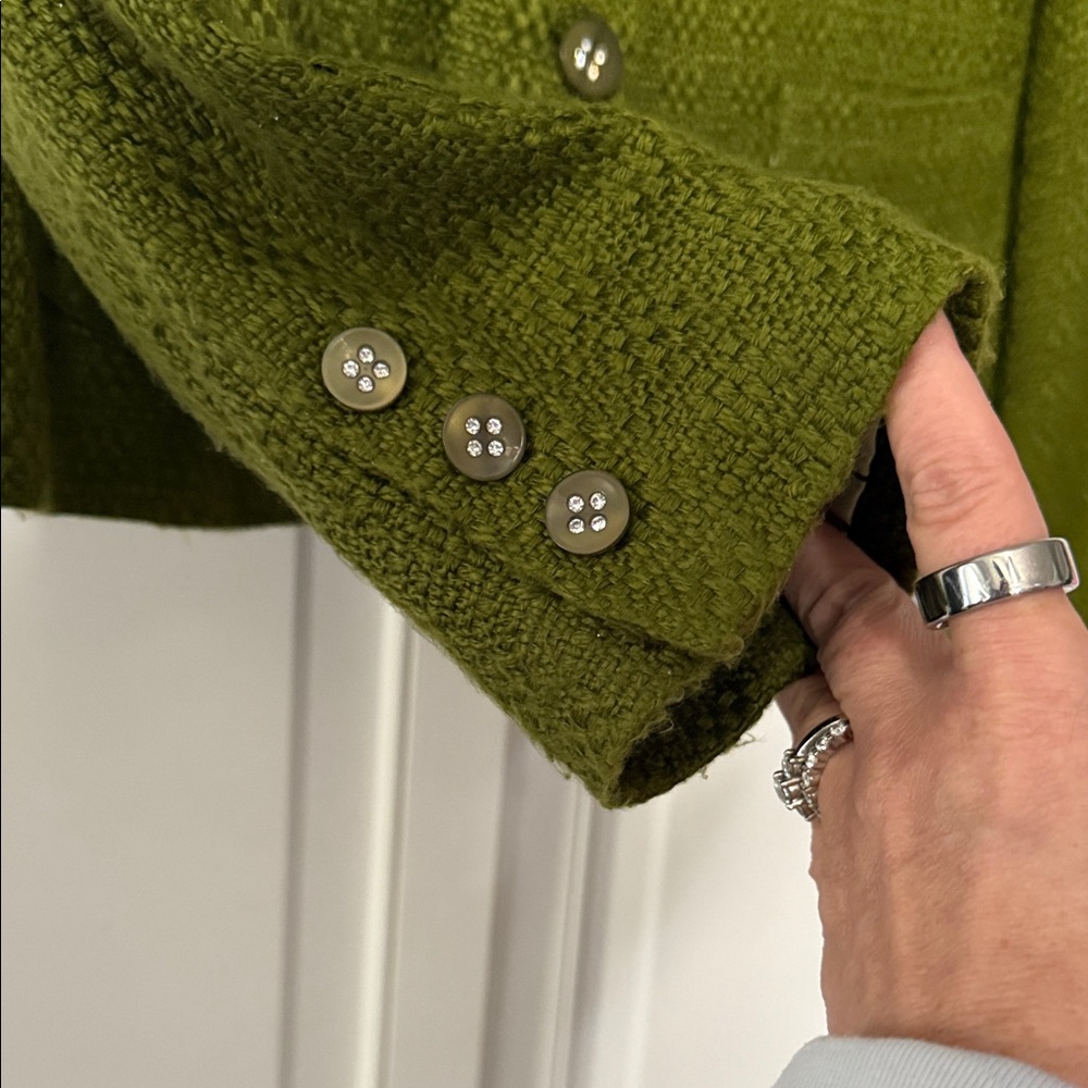Bob Mackie Olive Green Women's Blazer - Picture 4 of 9